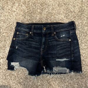 American Eagle Outfitters Dark Blue Jean Shorts